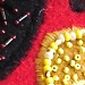 Bead Embroidered Red Purse