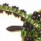 Peyote Bobbles Necklace With Flat Centrepiece