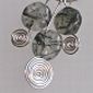 Rotaille Coin and Silver Spiral Hoops