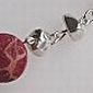 Silver and Coral Necklace